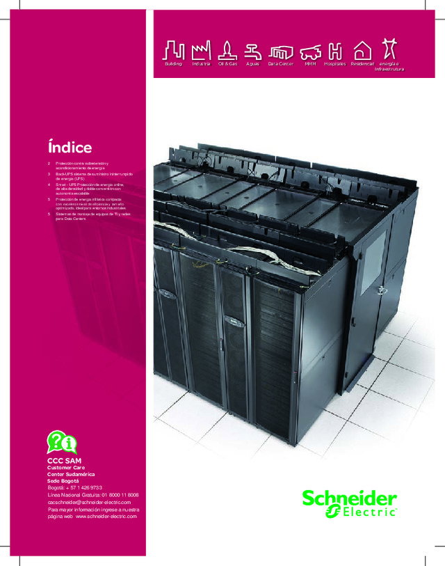 Listado de precios Schneider Electric sobre sistema de suministro interrumpido de energía