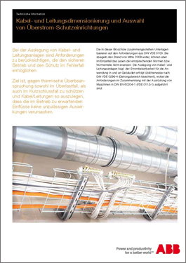 Normgerechte Kabel und Leitungsdimensionierung