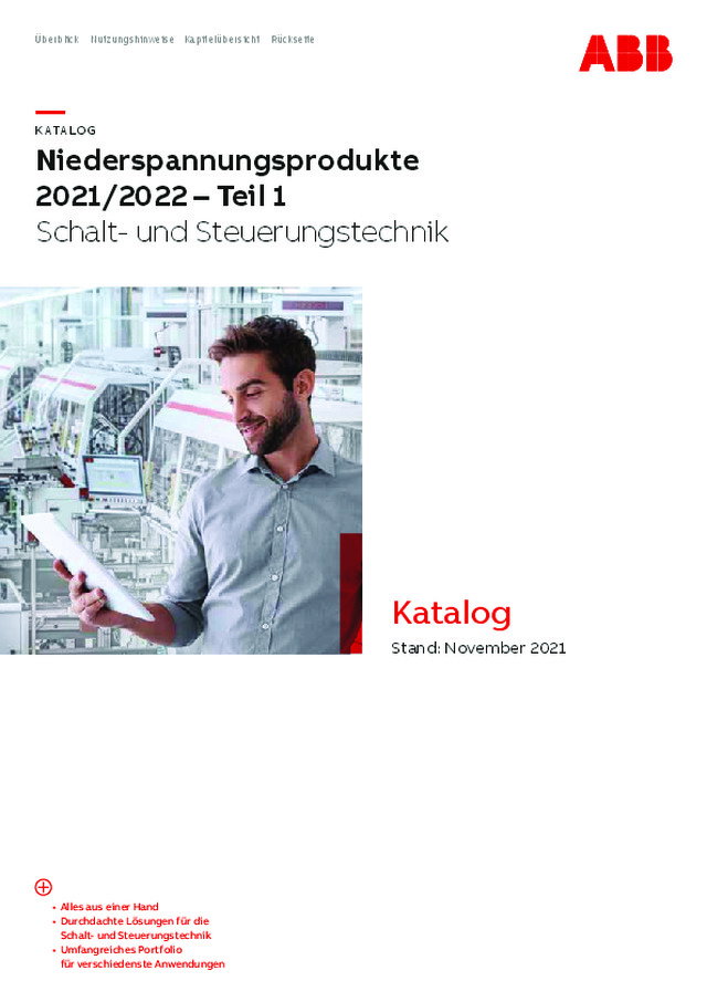 Niederspannungsprodukte2021/2022 – Teil 1