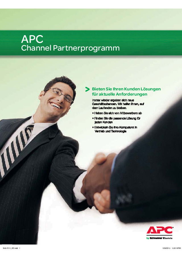 APC Channel Partnerprogramm Broschüre