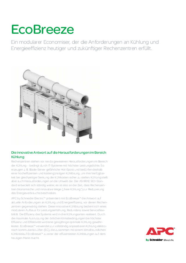 EcoBreeze Produktbroschüre