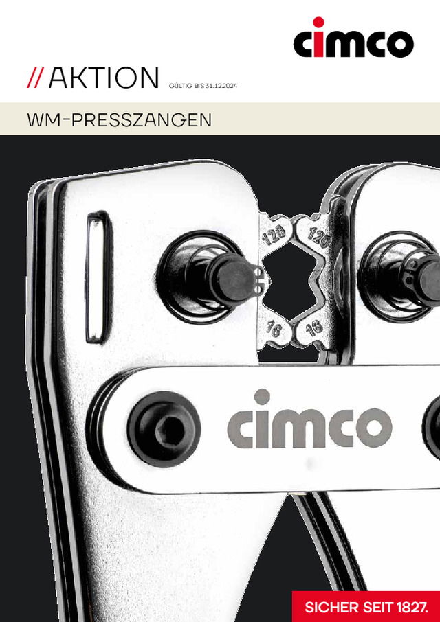 Neue Presszangen mit WM-Pressprofil