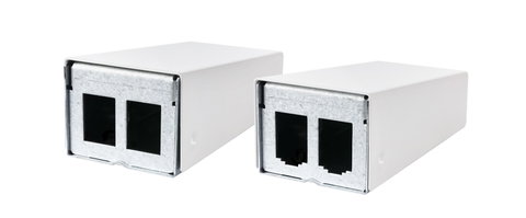 Sehr kompaktes 2 Port Modul Aufputzgehäuse (CP | SCP | SO)