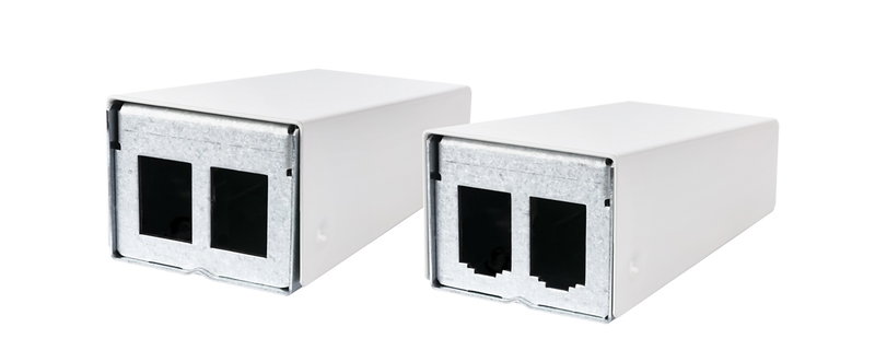 Sehr kompaktes 2 Port Modul Aufputzgehäuse (CP | SCP | SO)