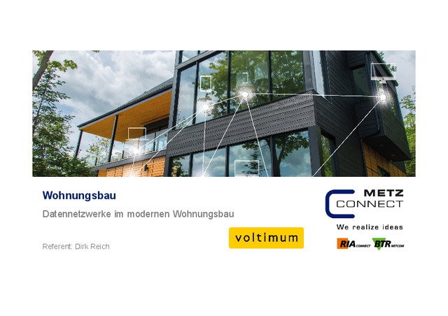 Datennetzwerke im modernen Wohnungsbau