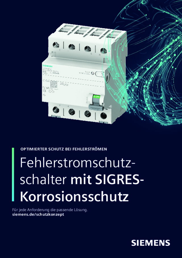 FI-Schutzschalter mit SIGRES-Korrosionsschutz: Für Langlebigkeit und schwere Einsätze