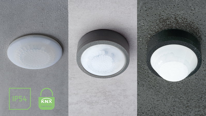 KNX Präsenzmelder zur Licht- und HKL-Steuerung / Spezielle Korridormelder / Tag-Nacht-Umschaltung