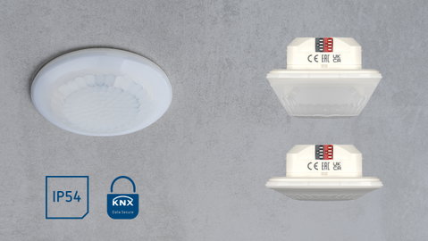 Flexible Lichtsteuerung mit KNX: LUXA 103 KNX Präsenzmelder von Theben
