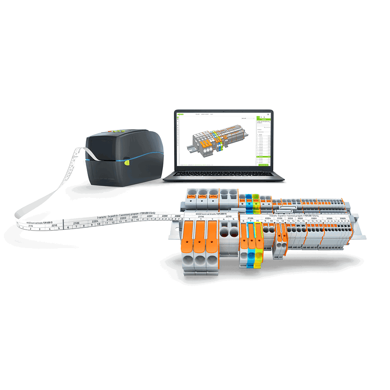 Steigern Sie Ihre Effizienz mit dem Reihenklemmenportfolio TOPJOB® S inklusive Zubehör und Software.