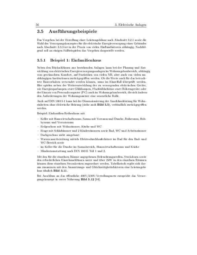 Projektierung von Niederspannungsanlagen - Elektrische Anlagen