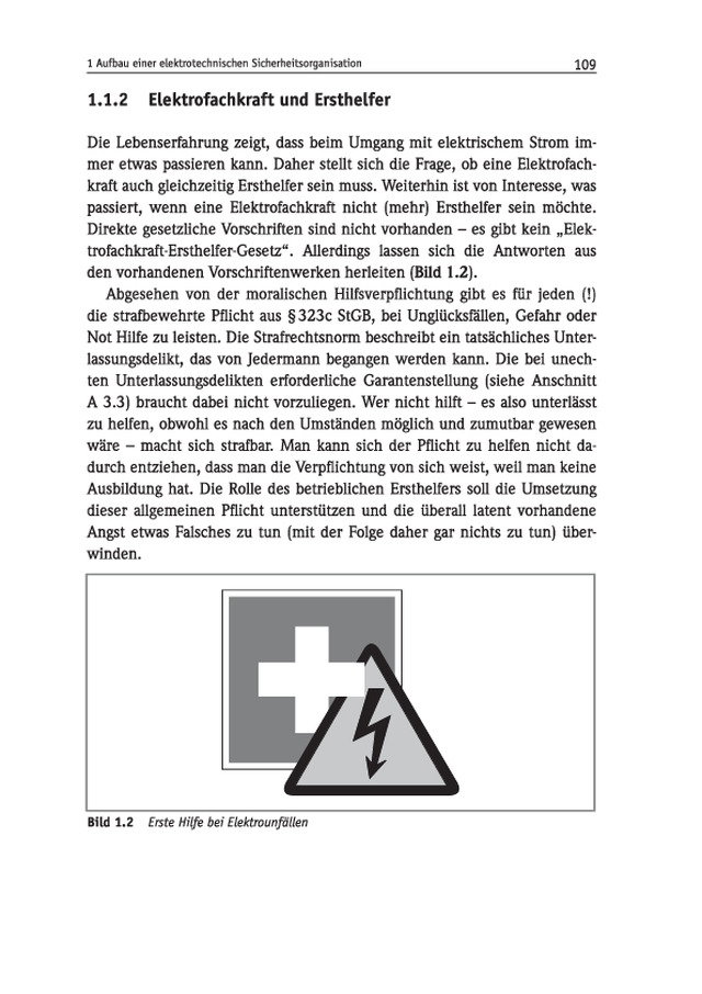 Verantwortung und Haftung - Aufbau einer elektrotechnischen Sicherheitsorganisation