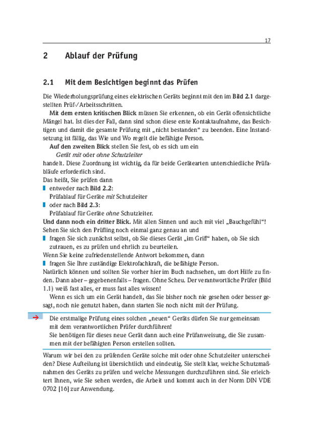 Leseprobe: Ablauf der Prüfung