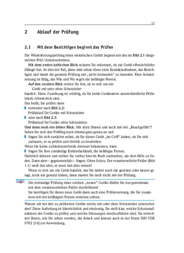 Leseprobe: Ablauf der Prüfung
