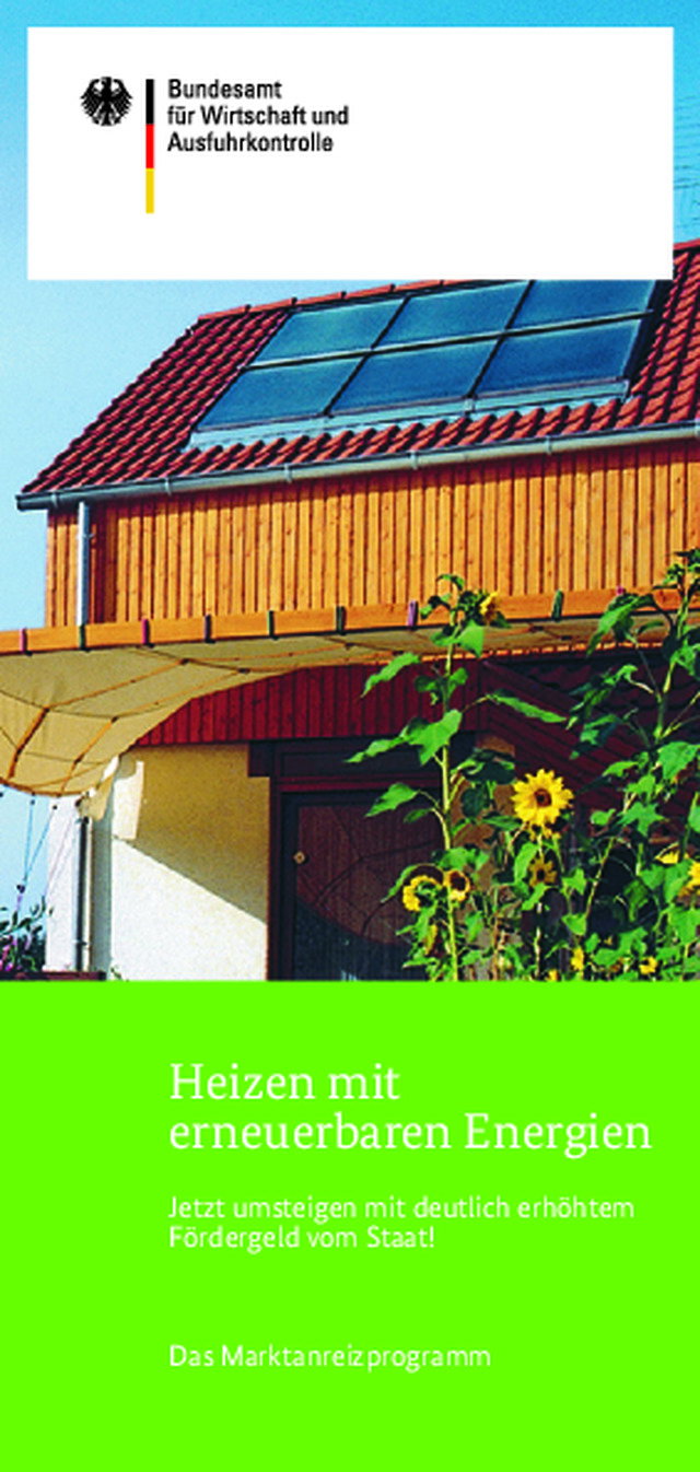 Zuschüsse für Heizen mit erneuerbaren Energien