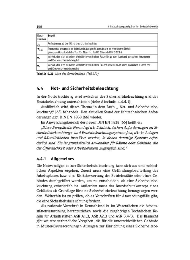Not- & Sicherheitsbeleuchtung nach DIN EN 1838