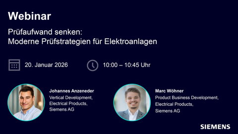 Webinar: Prüfaufwand senken – Moderne Prüfstrategien für Elektroanlagen
