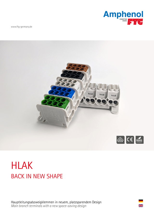 HLAK – Hauptleitungsabzweigklemmen in neuem, platzsparendem Design