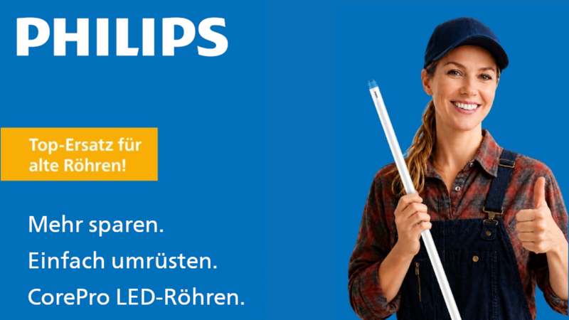 Philips CorePro LED-Röhren: Der preiswerte 1:1 Ersatz für Leuchtstoffröhren