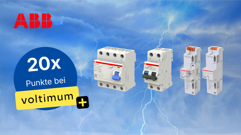 ABB 20-fach Voltimum+ Punkte bei Personen- und Brandschutz