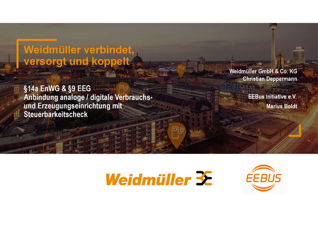 Weidmüller Webinar §14a EnWG & §9 EEG - Unterlagen
