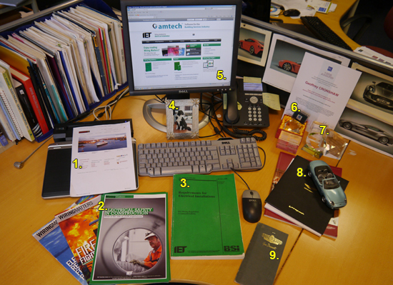 Geoff Cronshaw's Desk