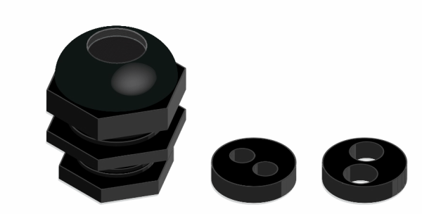 Fig 3 Typical insulated bushes for entries to Class I enclosures