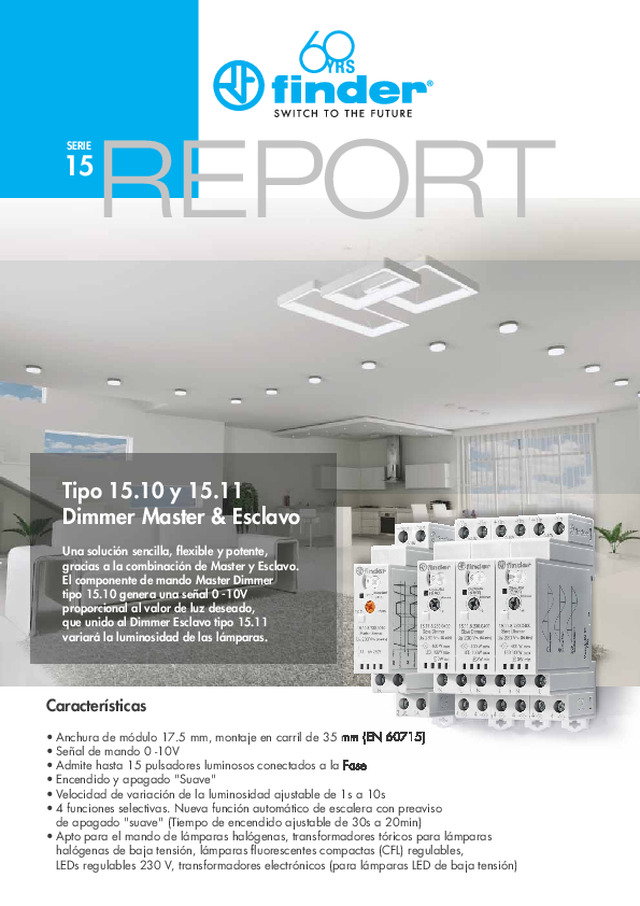 Dimmer Master & Esclavo Tipo 15.10 y 15.11