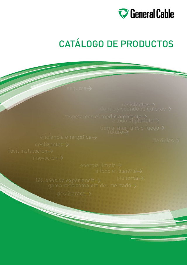 Catálogo de productos en formato Tarifa - General Cable