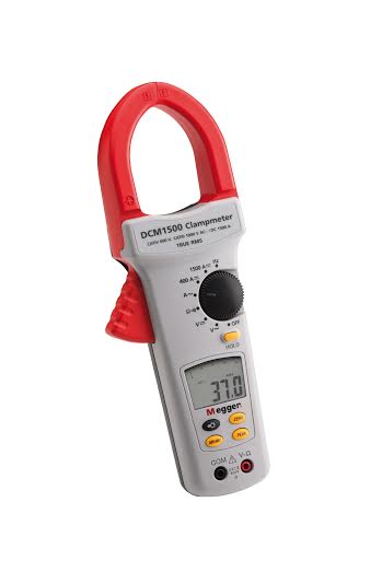 Nueva pinza amperimétrica de Megger que mide hasta 1500 A en CA y CC