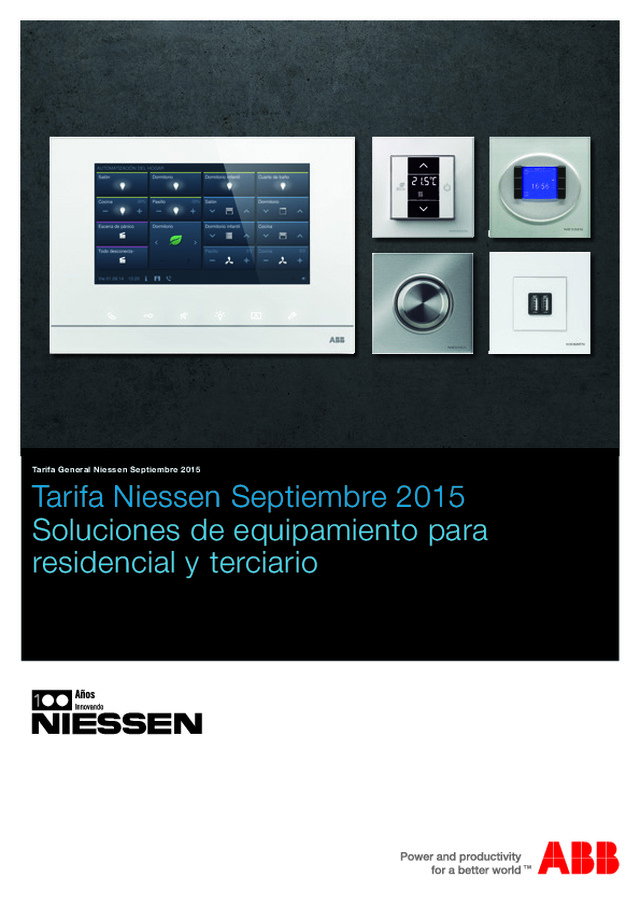 Tarifa Niessen Septiembre 2015