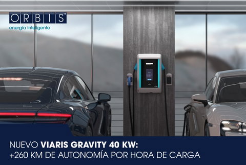 ORBIS presenta VIARIS GRAVITY 40 kW: carga rápida y compacta para espacios privados y públicos.