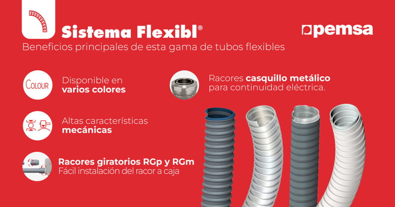 Pemsa presenta la gama de Tubos FLEXIB® diseñada para infraestructuras del futuro