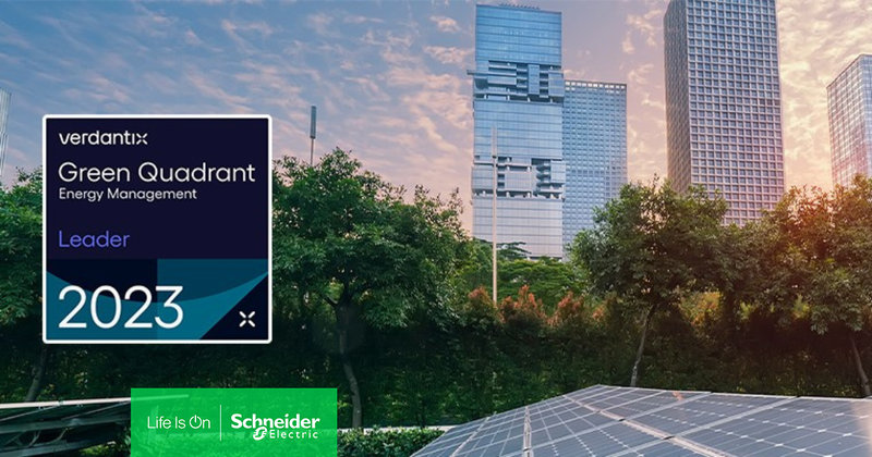 Schneider Electric reconocida como líder en software de gestión de la energía por una firma de investigación independiente
