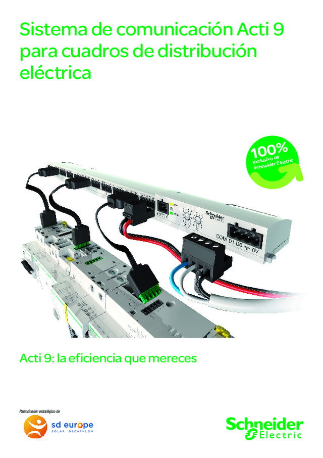 Sistema de comunicación Acti 9 para cuadros de distribución eléctrica