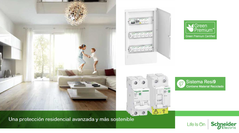 Cuadros Residenciales Compactos y Seguros: completo Sistema modular Resi9 y nuevas Cajas de distribución