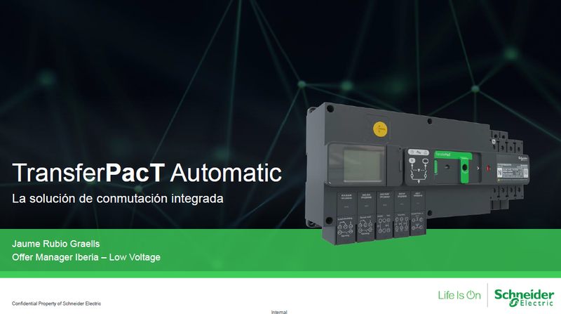 Garantiza la continuidad de suministro eléctrico en las instalaciones de baja tensión con conmutadores automáticos de redes