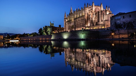 Iluminación arquitectónica de la Catedral de Palma de Mallorca