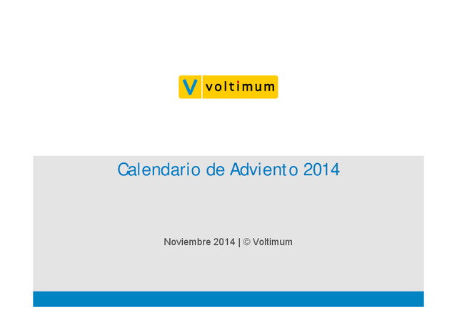 Calendario de Adviento