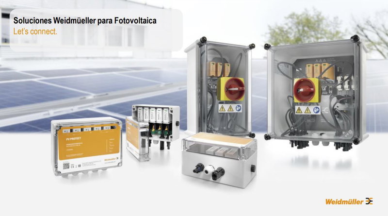 Soluciones Weidmüeller para instalaciones Fotovoltaicas