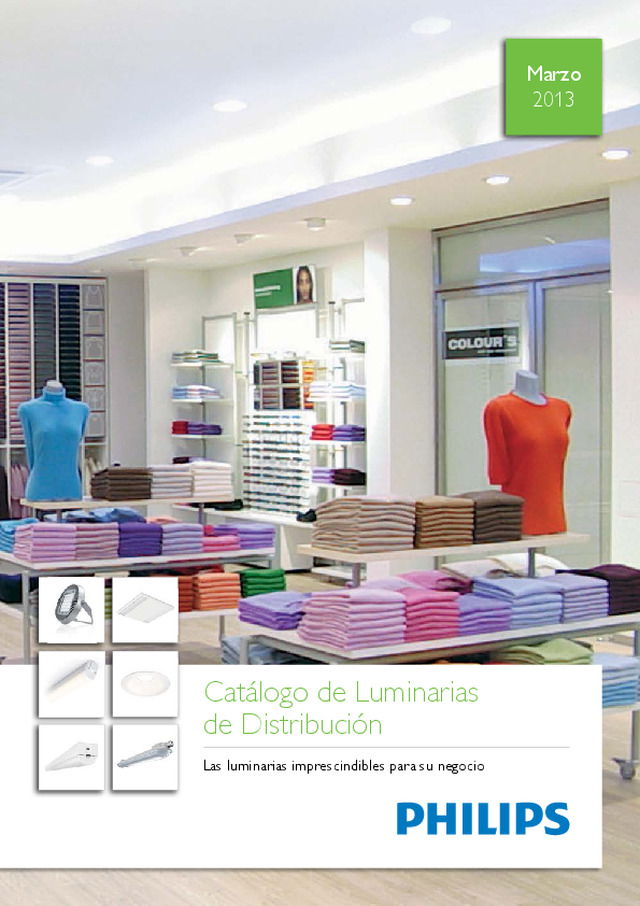 Catálogo de luminarias de distribución
