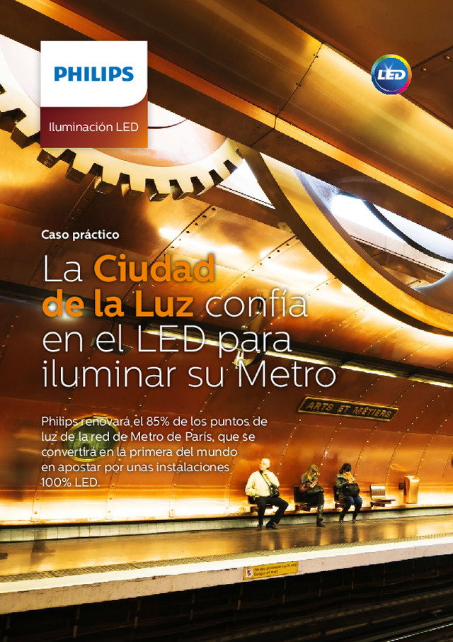 Caso de éxito Philips: Iluminación LED del Metro de París