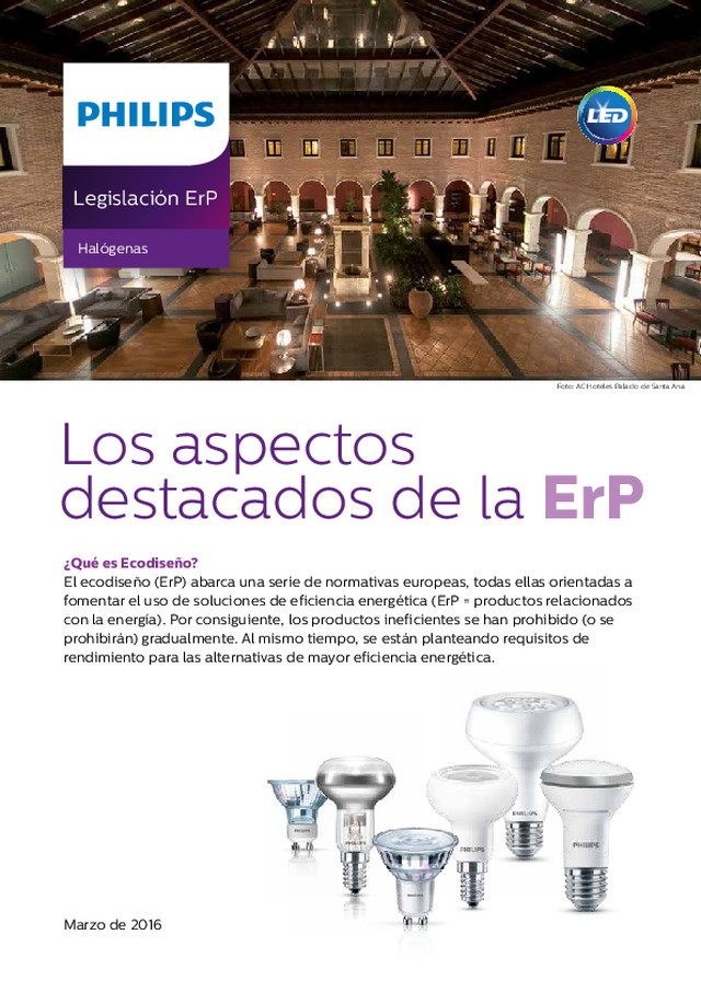 Alternativas LED a las lámparas Halógenas de Phiips Lighting