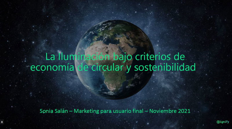 La Iluminación bajo criterios de economía circular y sostenibilidad