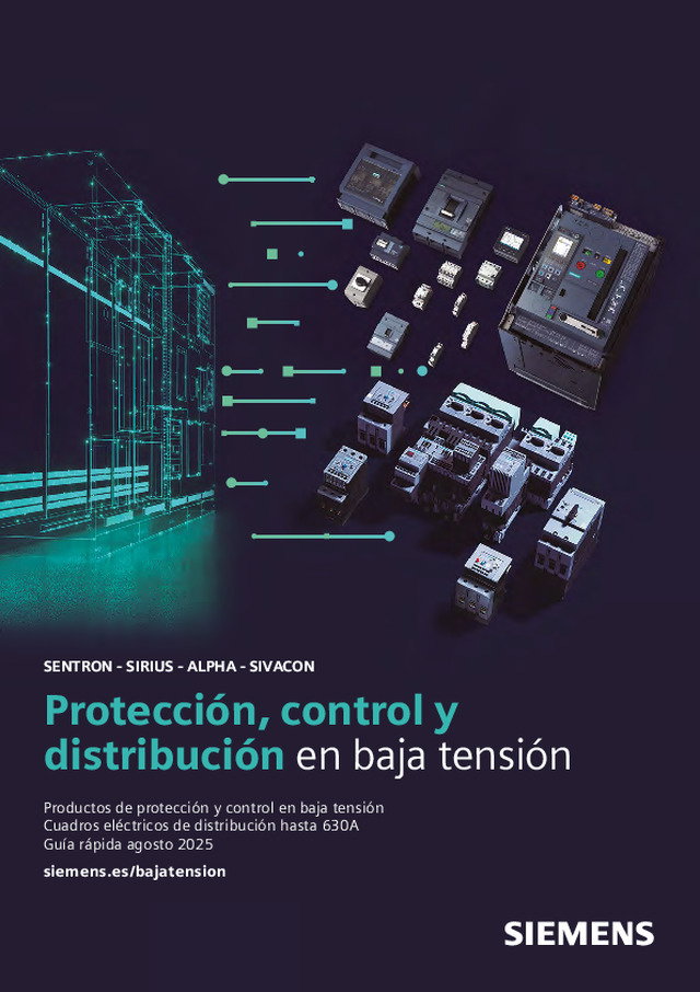 Nuevo catálogo Siemens 2025: productos de baja tensión más accesibles y conectados