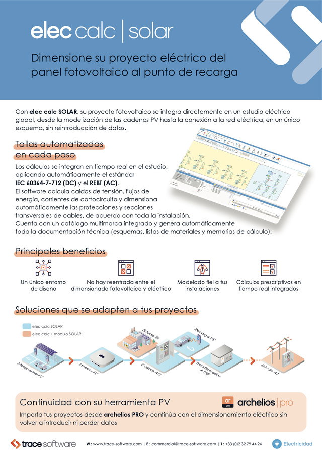 Trace Software - Folleto elec calc SOLAR