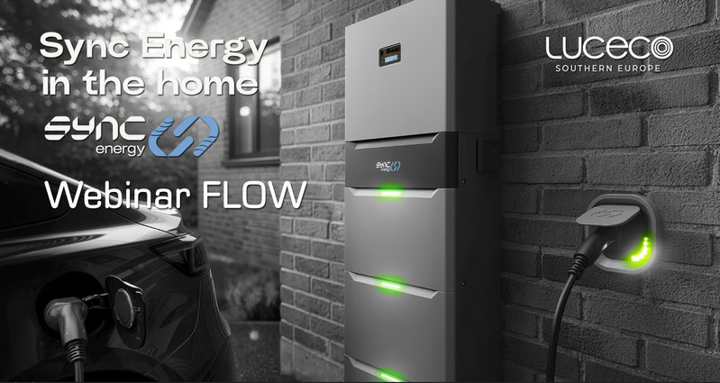 Sync Energy ‘FLOW’, Sistema completo de Gestión Energética doméstica inteligente para un estilo de vida sostenible.   WEBINAR 22 de Mayo - Formación para Instaladores. ¡RESERVA TU PLAZA! 