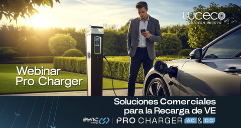 PRO CHARGER, la Nueva Generación de Recarga Comercial AC y DC de Sync Energy.   WEBINAR 28 de Mayo - Formación para Instaladores   ¡RESERVA TU PLAZA! 