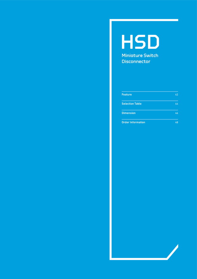 Catálogo Seccionadores y contactores modulares HSD & HIC