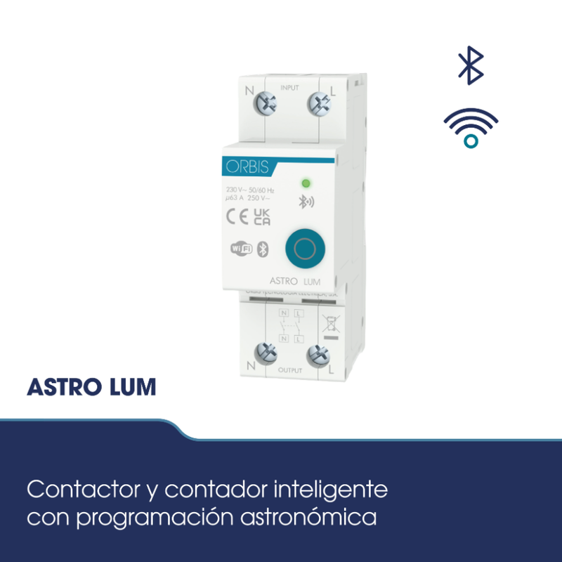 ASTRO LUM integra contactor, interruptor astronómico y contador en un solo equipo