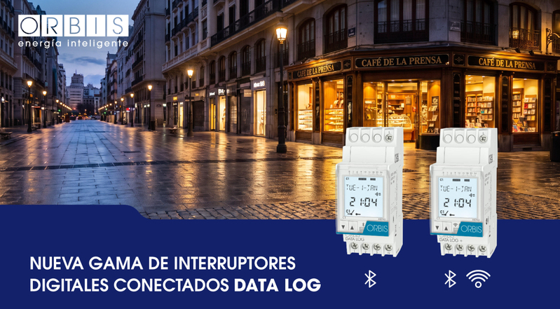 ORBIS optimiza la gestión de las instalaciones con su nueva gama de interruptores horarios DATA LOG